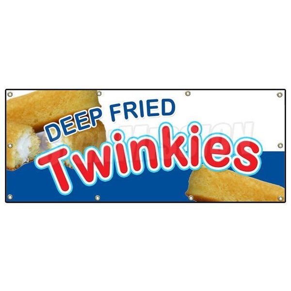 Signmission DEEP FRIED TWINKIES BANNER SIGN homemade fryed stick candy bar twinkie B-96 Deep Fried Twinkies